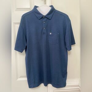 Fish Hippie Co. Performance Navy Polo Shirt Sz X-Large